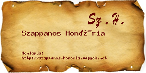 Szappanos Honória névjegykártya